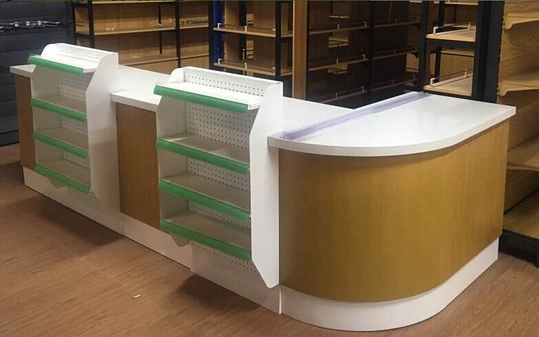 Convenience Store Cashier Table Desk Straight Sales Checkout Counter