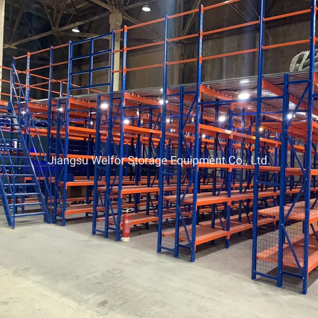 Heavy Duty Steel Mezzanine Racking for Industrial Warehouse Storage