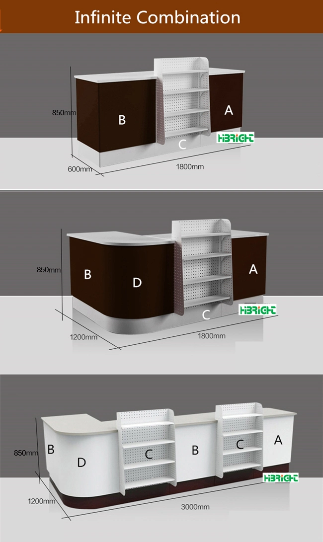 Convenience Store Cashier Table Desk Straight Sales Checkout Counter