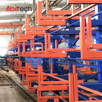 Ebiltech Racking Supplier Double Side Arm Cantilever Shelf Retractable Rack System