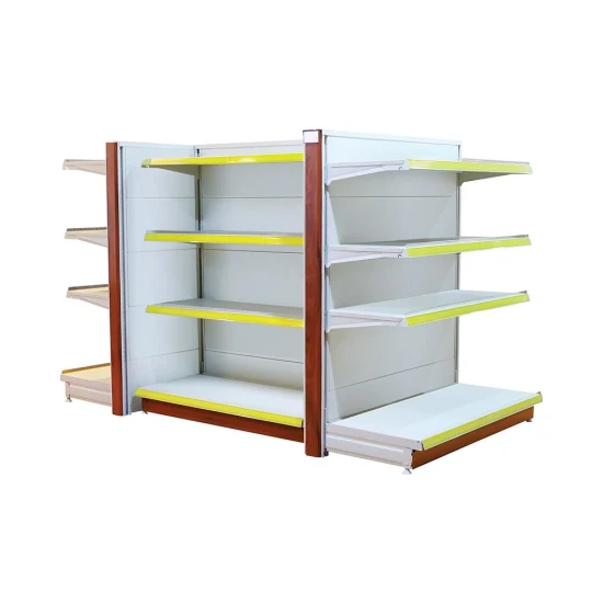 Customized Design Metal Snack Corner Supermarket Display Storage Shelves Racks